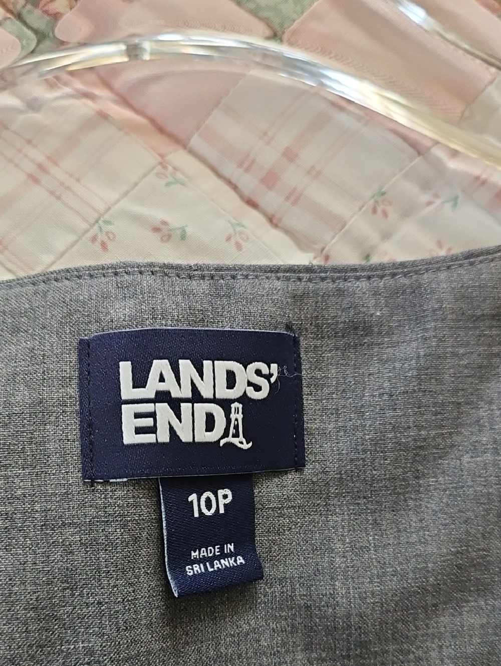 Lands' End Washable Wool Short Sleeve Vneck Sheath Dress- Size 10P - Picture 9 of 12